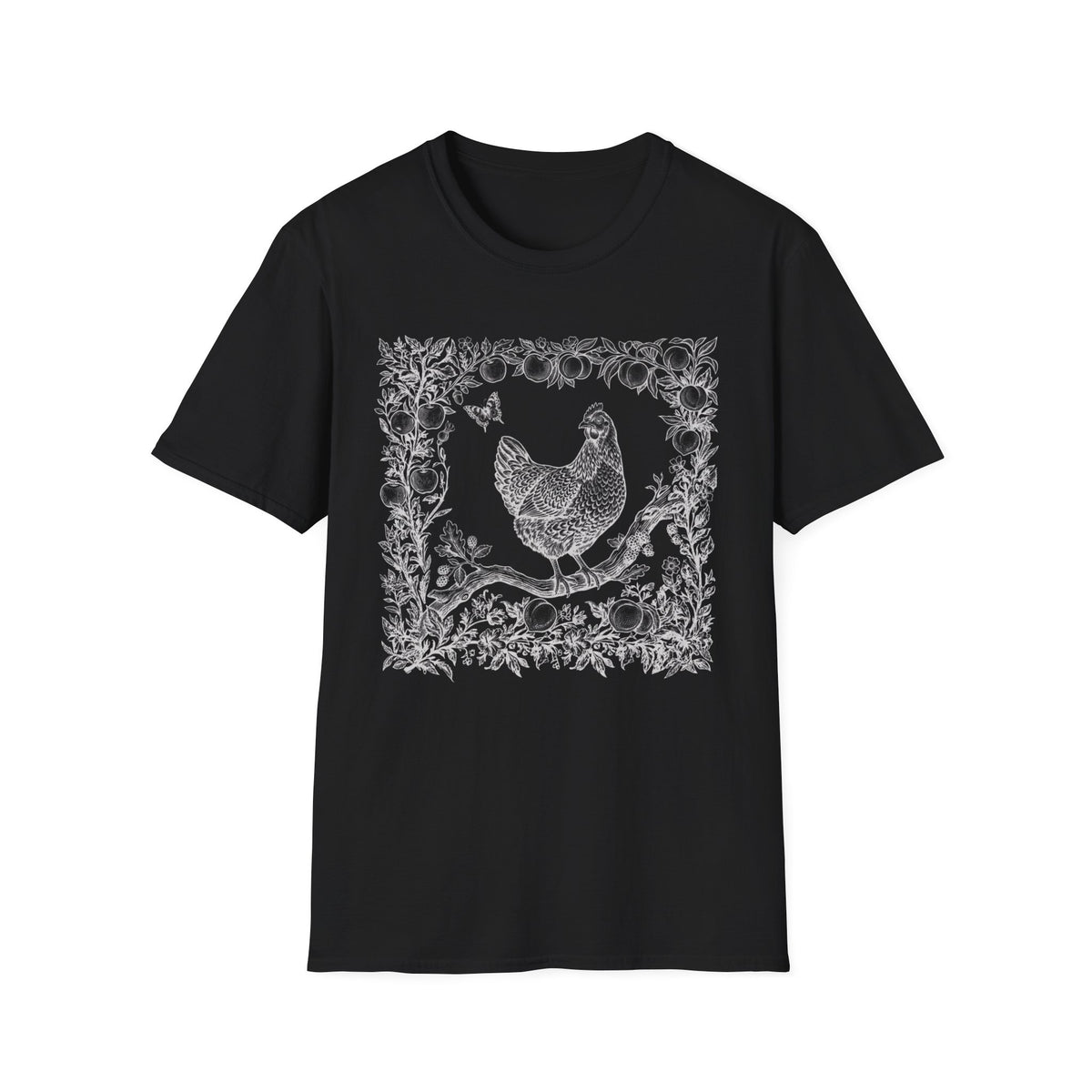 Hen in Fruit Trees T-Shirt