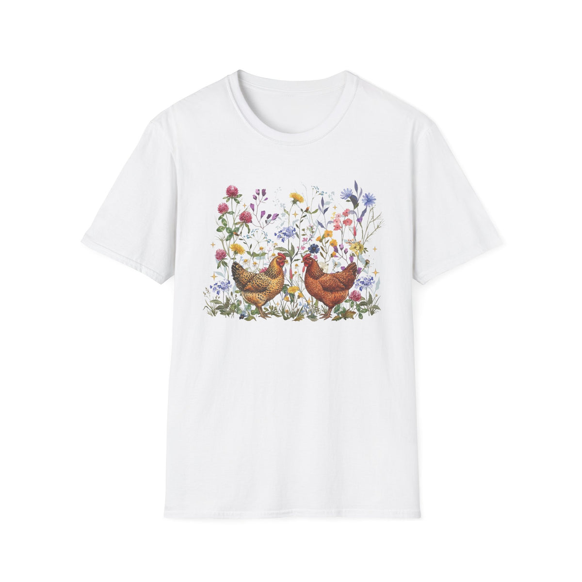 Hens in Wildflowers T-Shirt