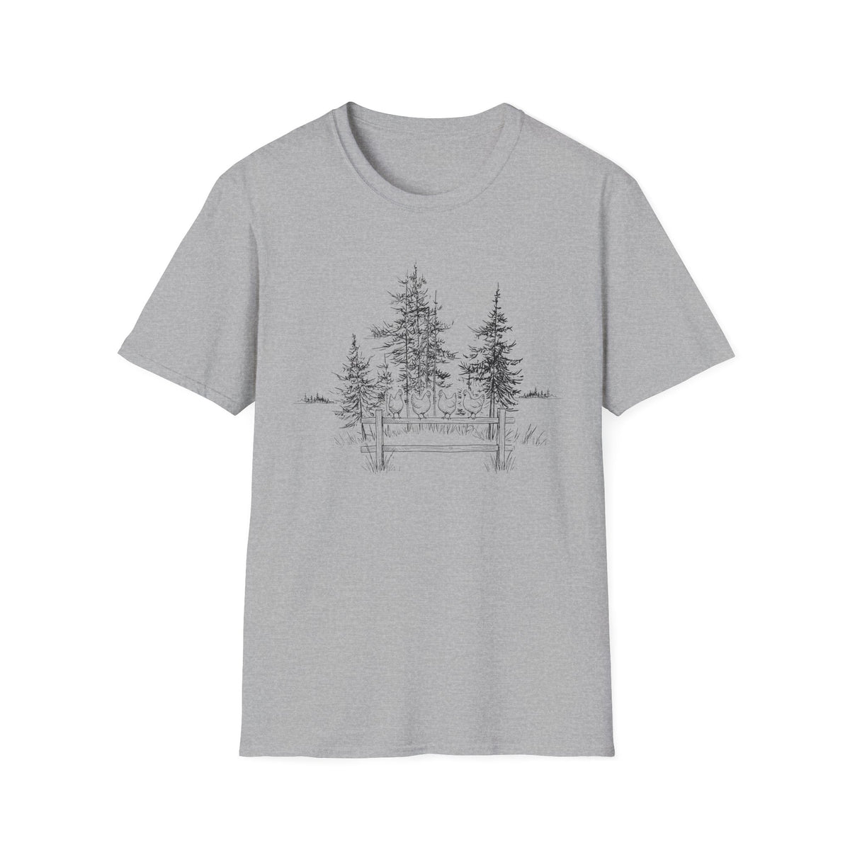 Chickens on a Fence T-Shirt
