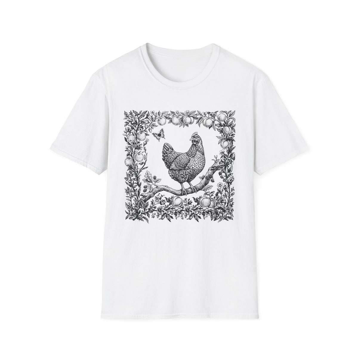 Hen in Fruit Trees T-Shirt