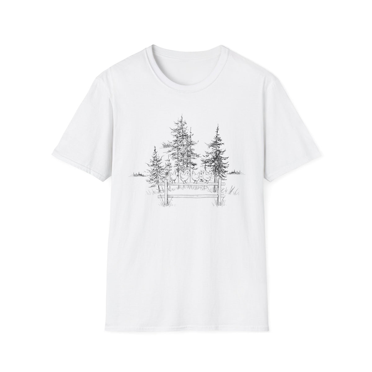 Chickens on a Fence T-Shirt