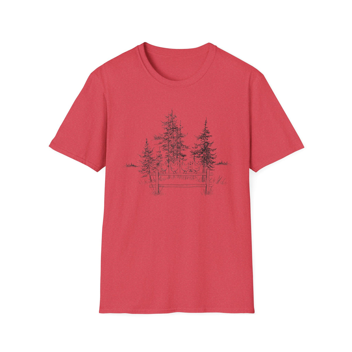 Chickens on a Fence T-Shirt