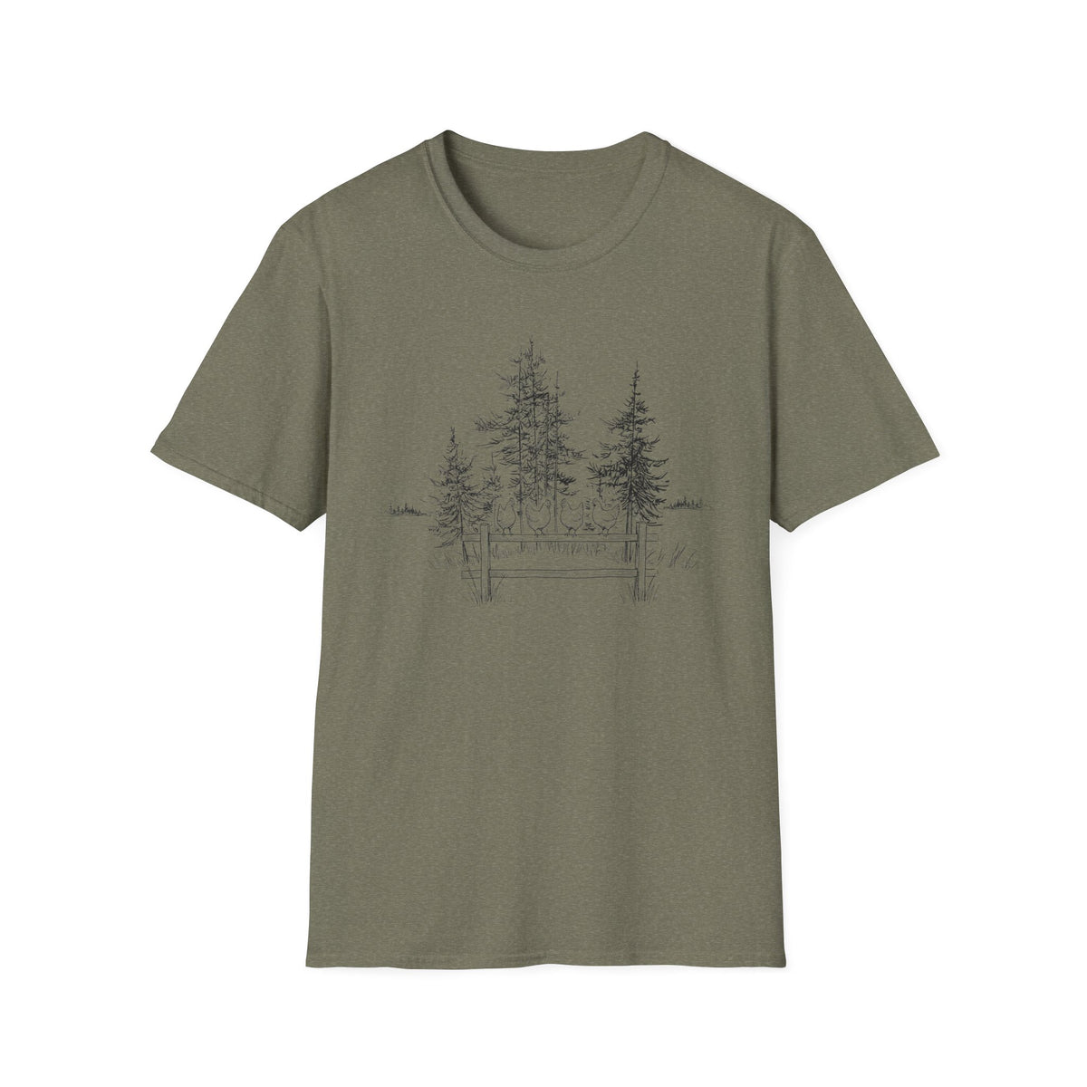 Chickens on a Fence T-Shirt