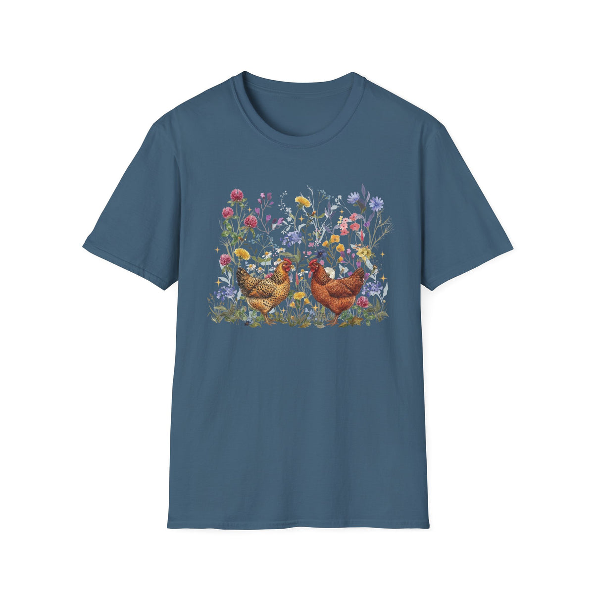 Hens in Wildflowers T-Shirt