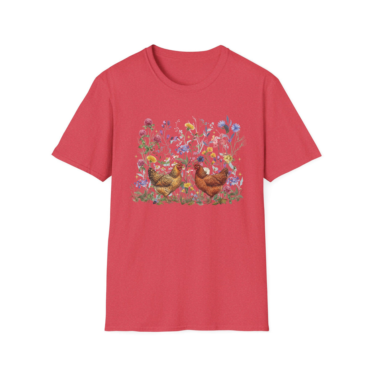 Hens in Wildflowers T-Shirt