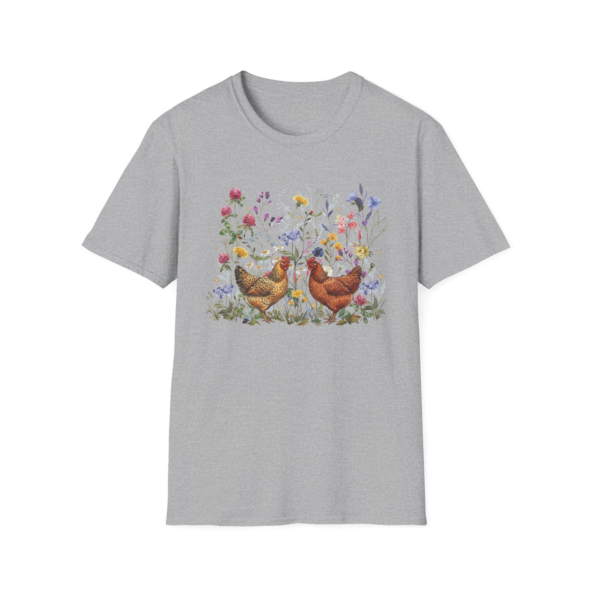 Hens in Wildflowers T-Shirt