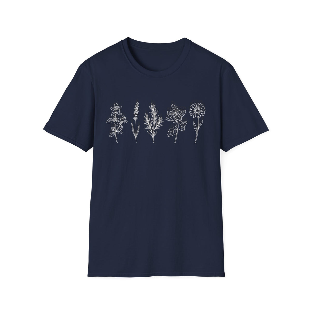 Wildflower Line Art T-Shirt