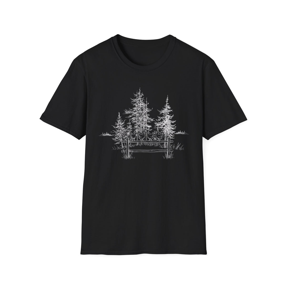 Chickens on a Fence T-Shirt